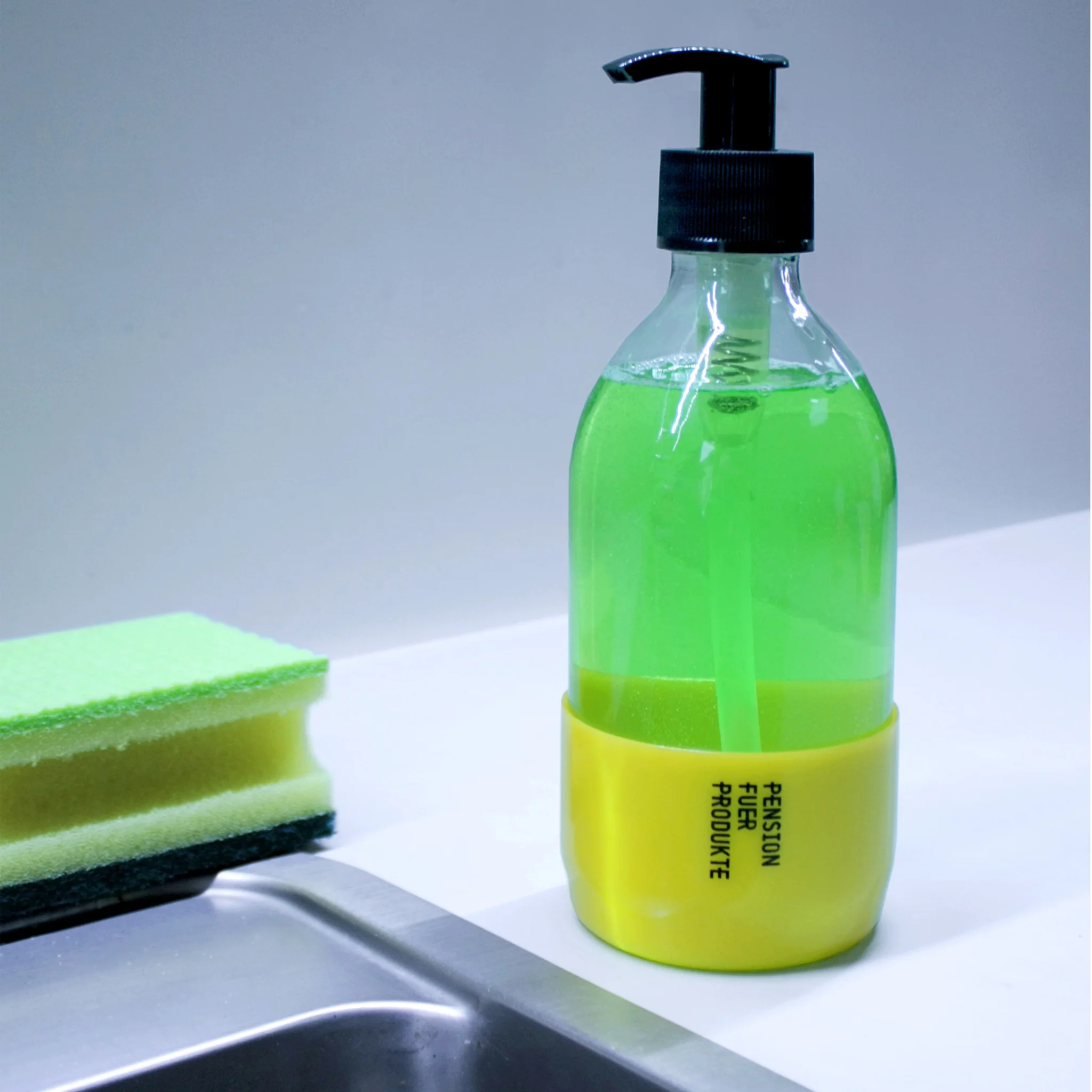 Base Clear Glass Soap Dispenser - Image 3