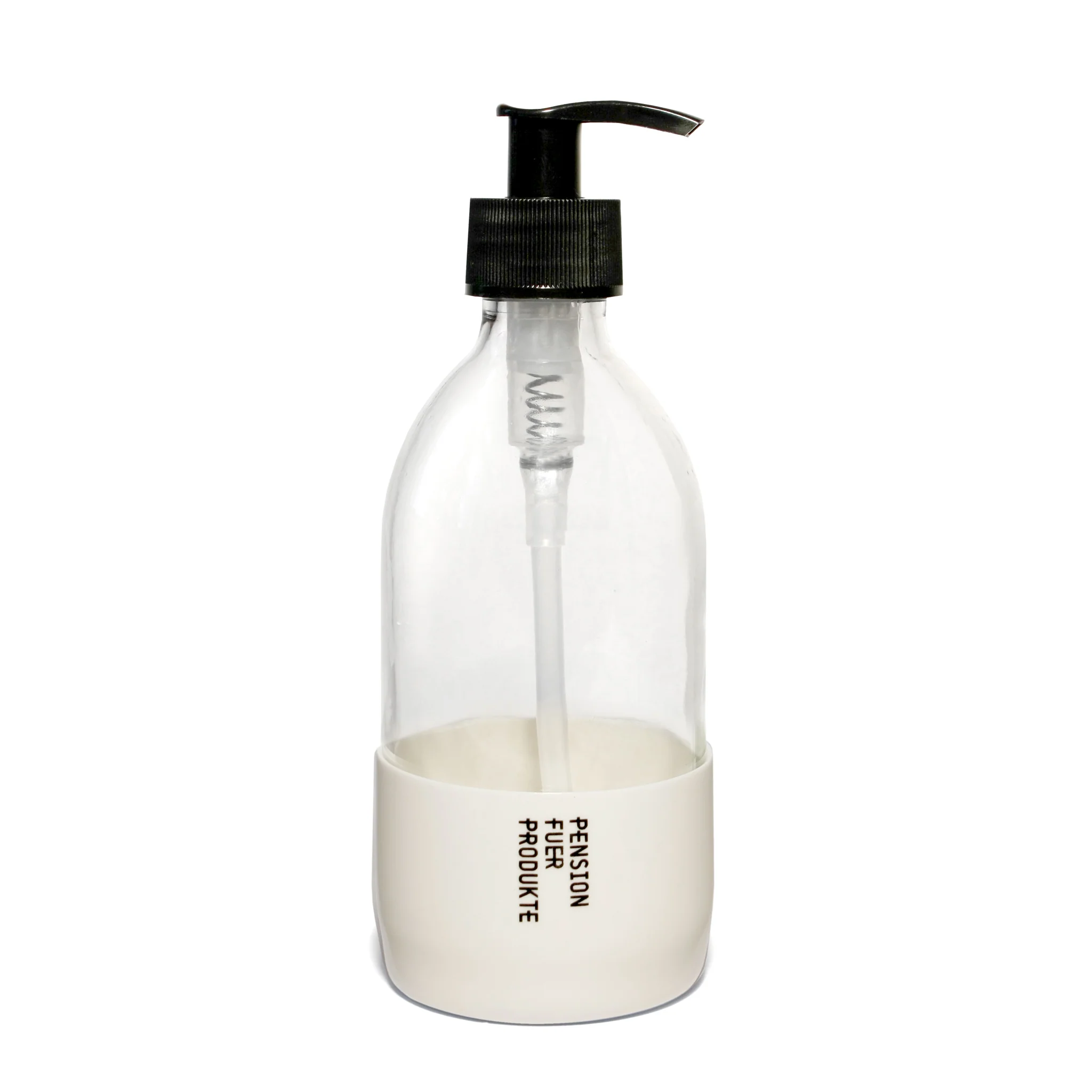 Base Clear Glass Soap Dispenser - Image 4