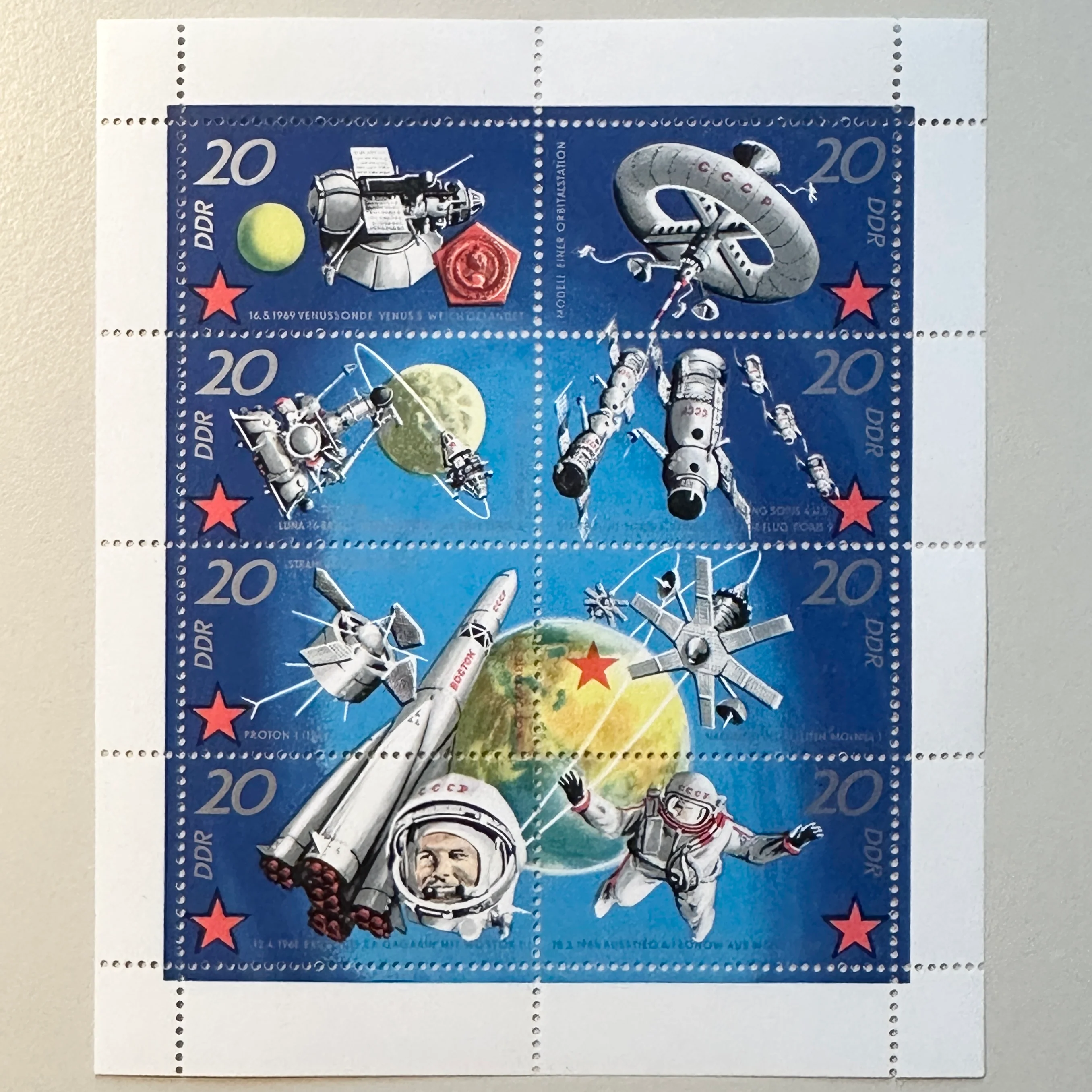 Vintage Mini Stamp Blocks: SPACE RACE - Image 9