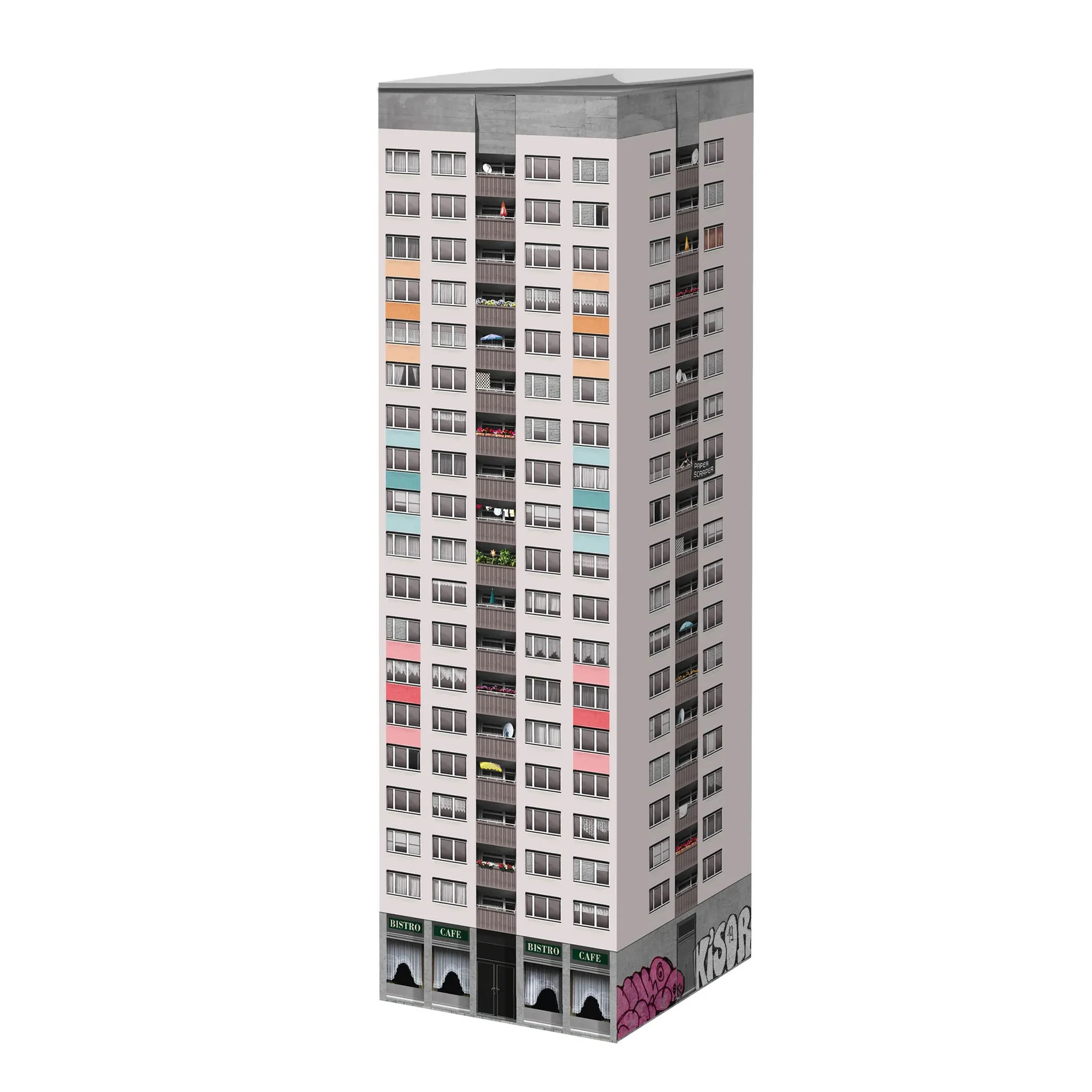 Paperscraper® Berlin Plattenbau Memo Block - Image 2