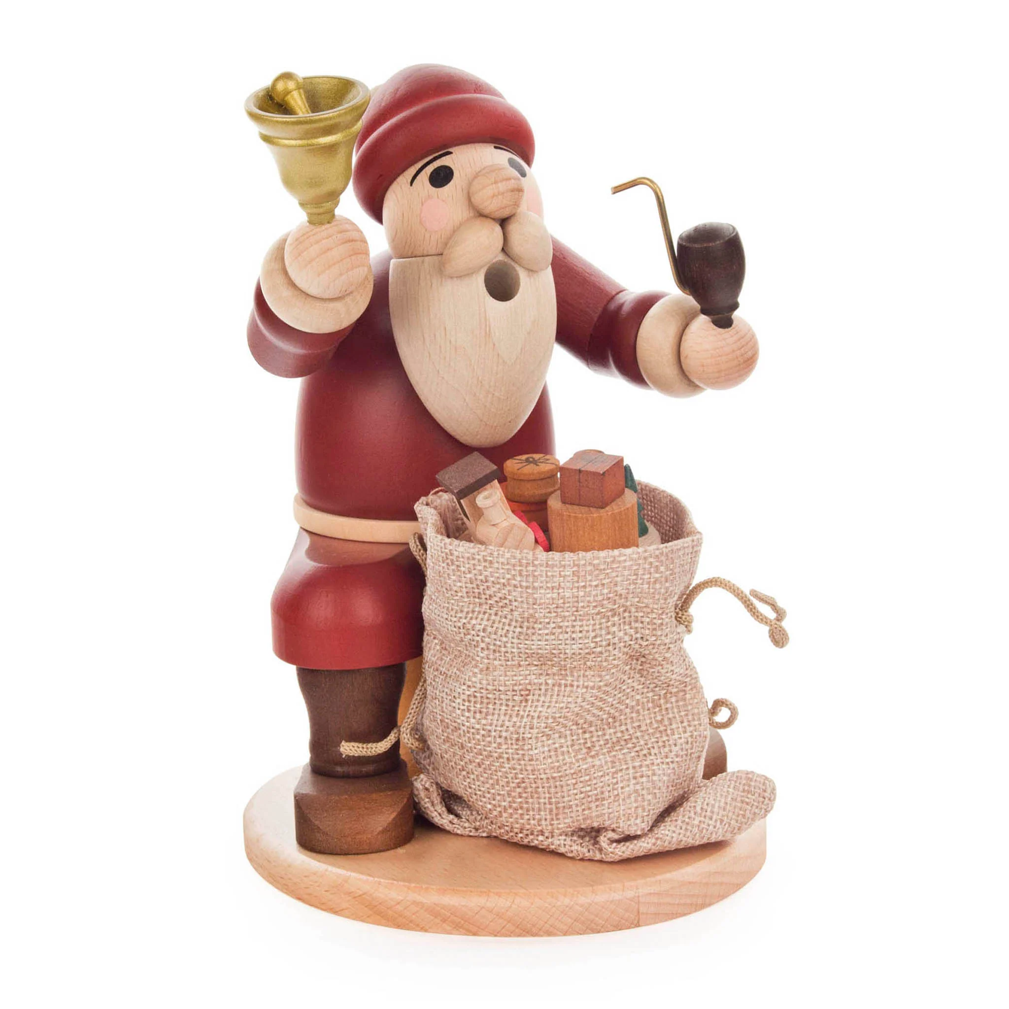 Räuchermännchen Santa with Bell